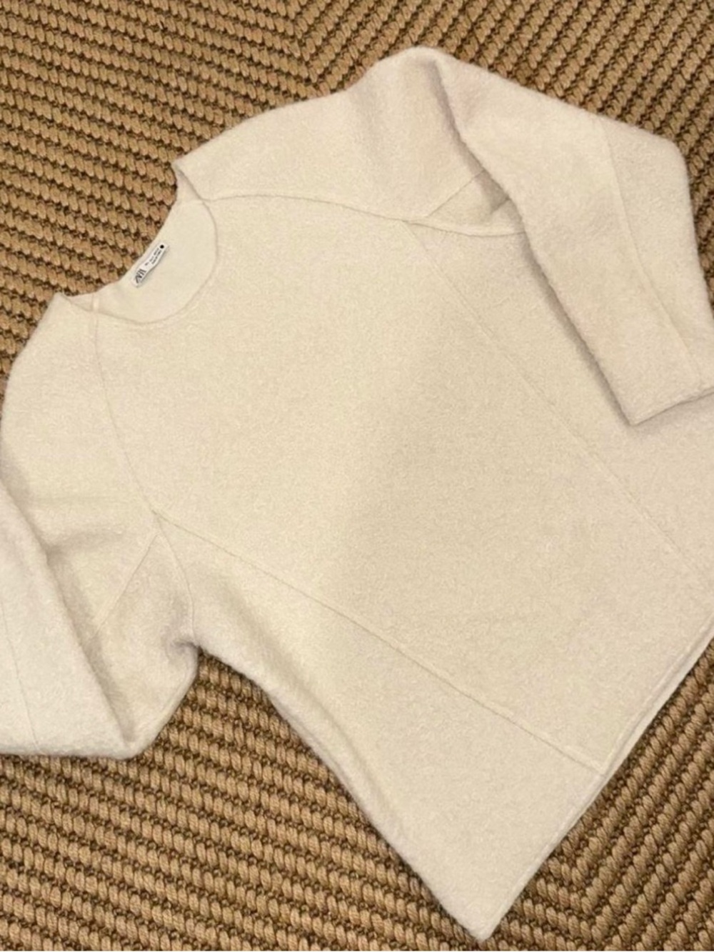 Oversized Cozy Cream Boucle Sweater